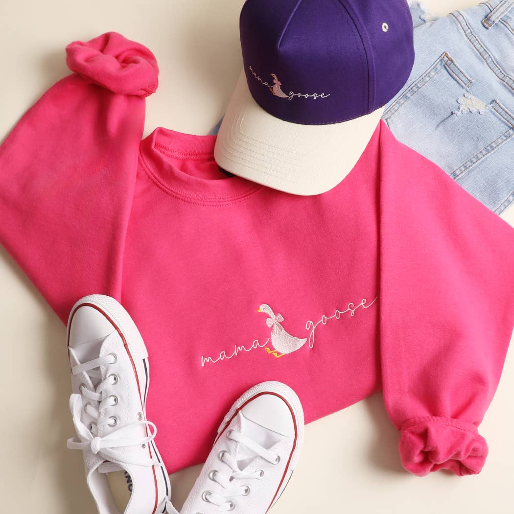 Mama Goose Embroidered Heavyweight Sweatshirt