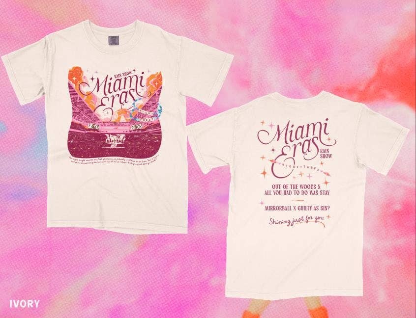 Miami Eras Night Three Hard Rock Stadium Comfort Colors Tee