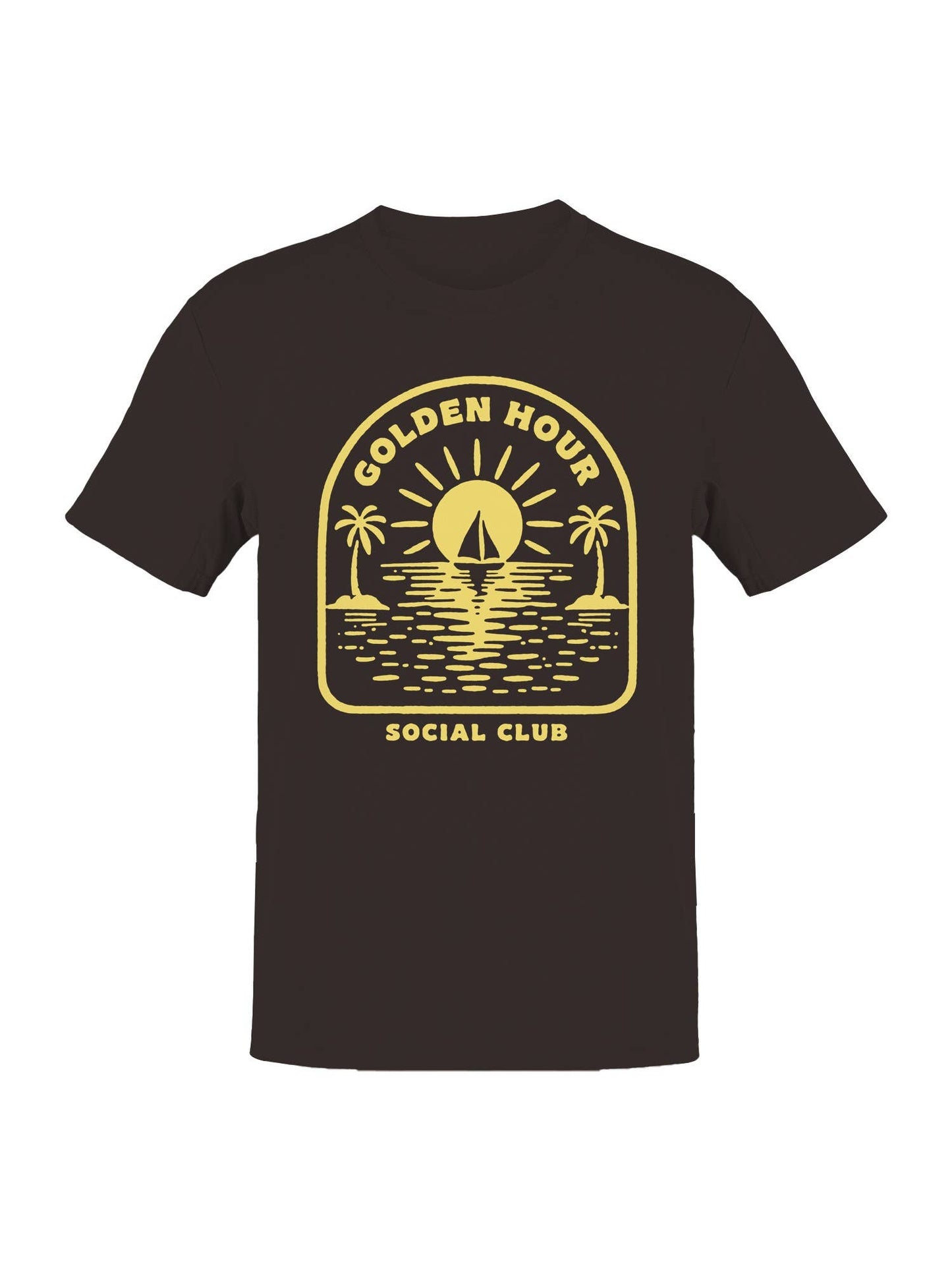 Golden Hour Social Club Ocean Scene Men's T-Shirt