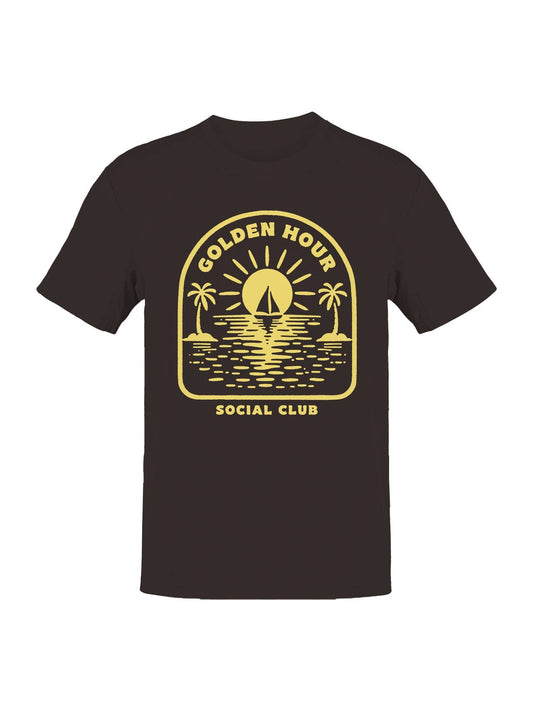Golden Hour Social Club Ocean Scene Men's T-Shirt
