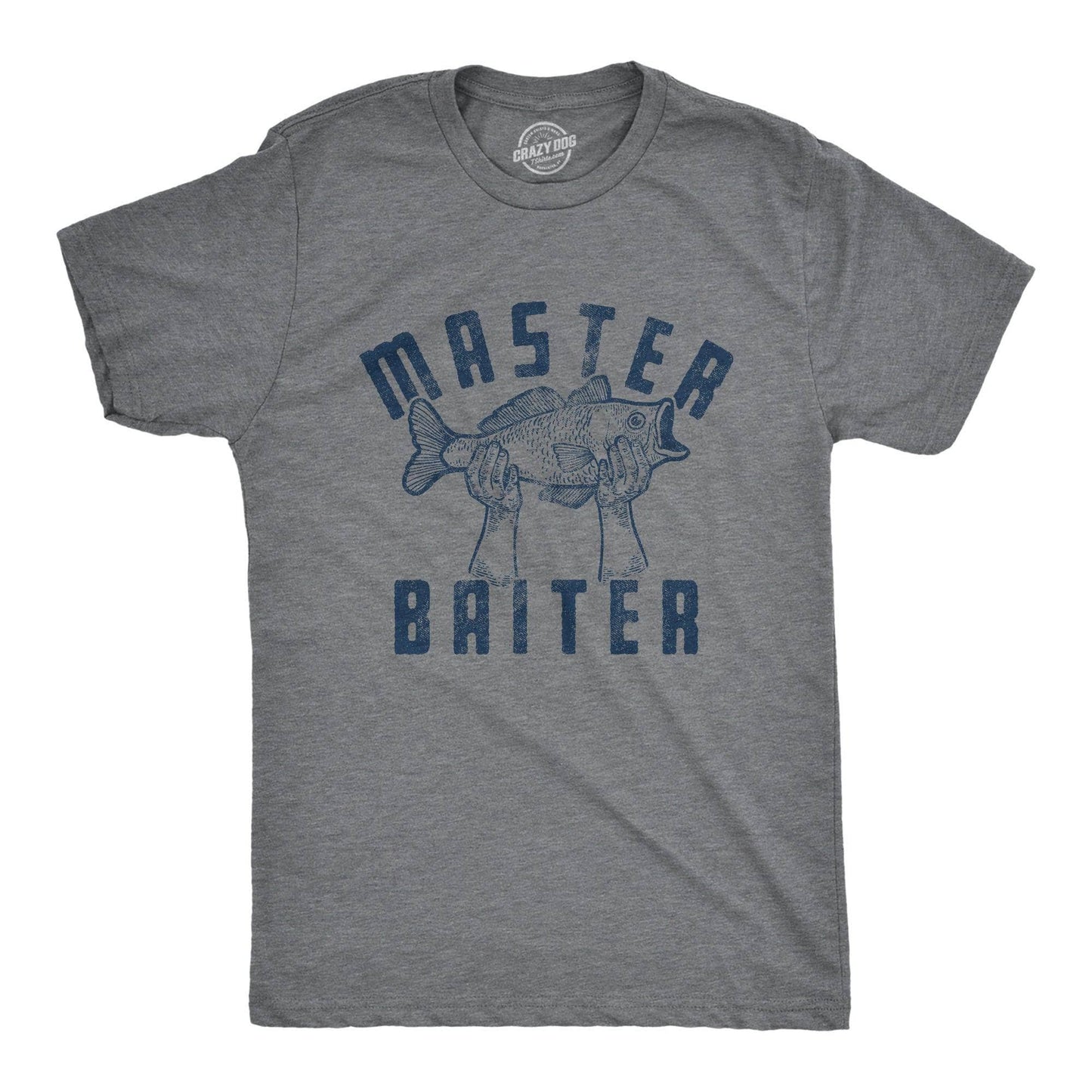 Master Baiter Fish Men's Tshirt Fishing Graphic Tee Western