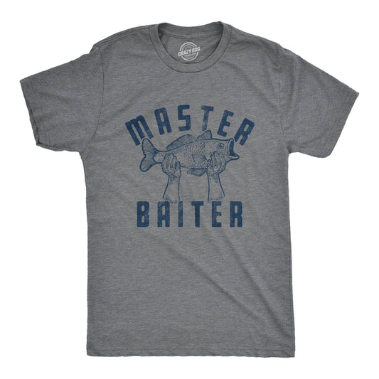 Master Baiter Fish Men's Tshirt Fishing Graphic Tee Western