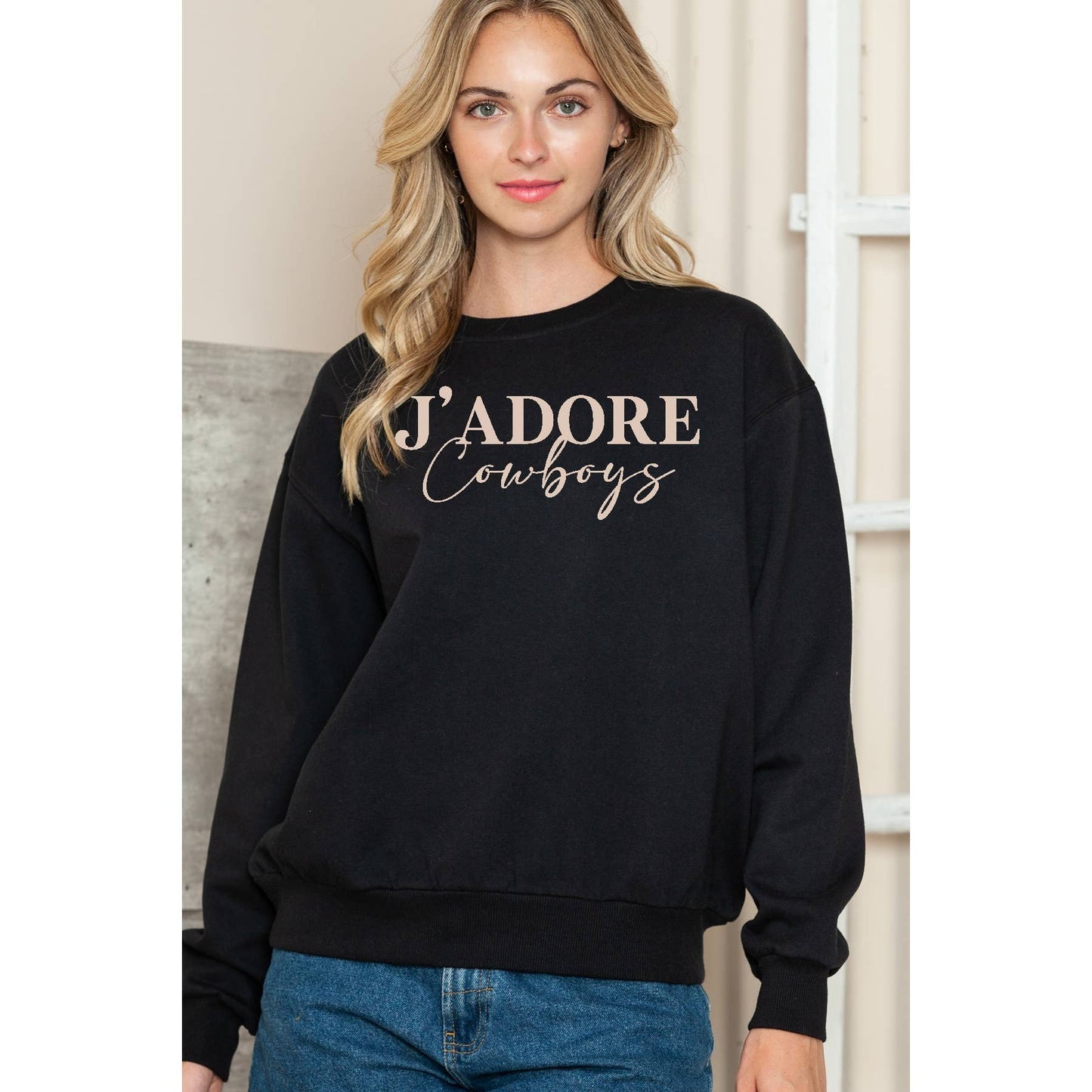 Jadore Cowboys Crewneck Sweatshirt