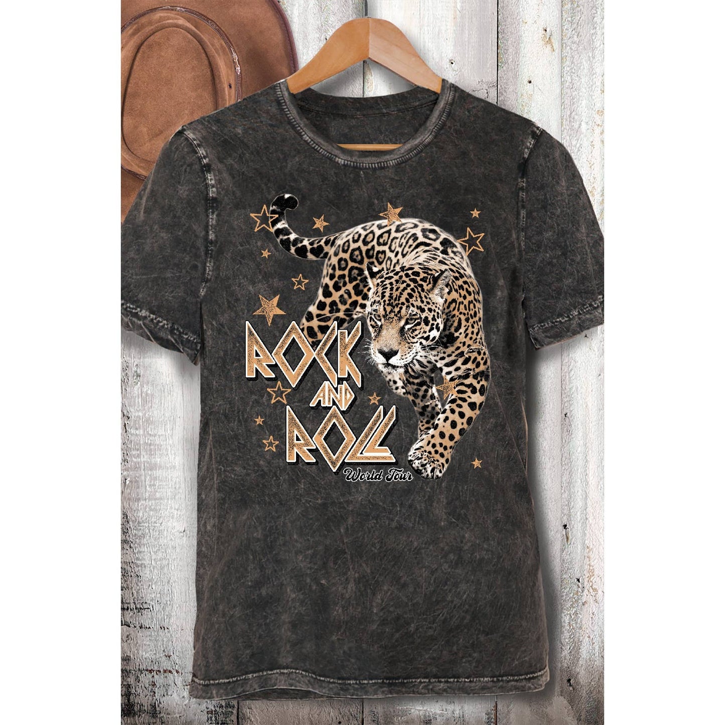Rock N Roll- Mineral Wash T Shirt