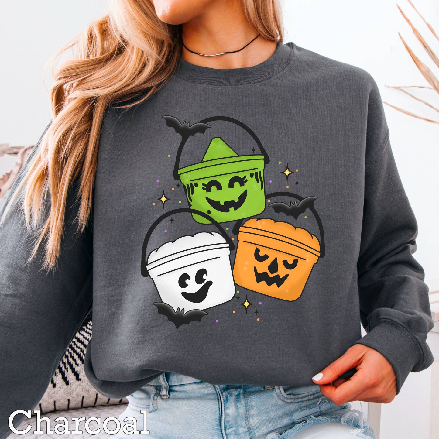 Halloween Meal Bucket Halloween 2025 Graphic Sweatshirt