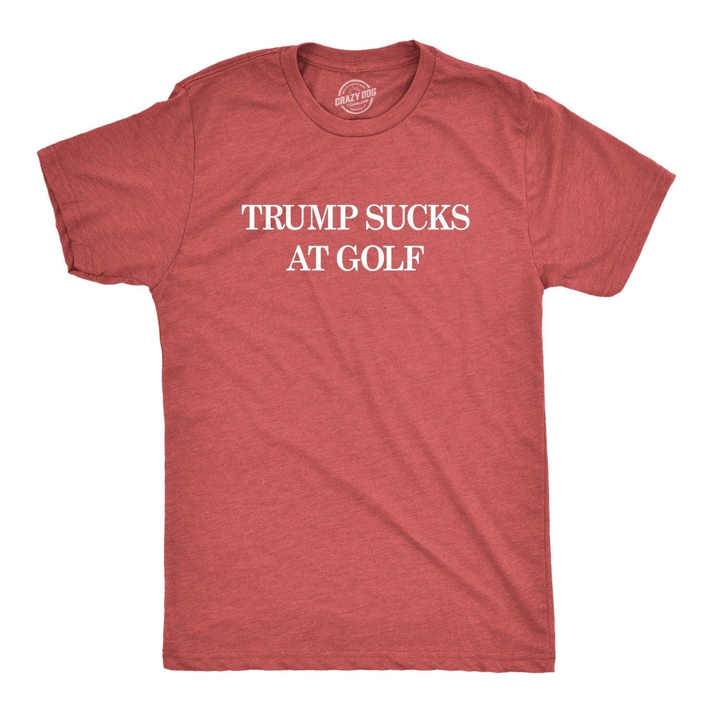 Trump Sucks At Golf Men's Tshirt Political Graphic Tee