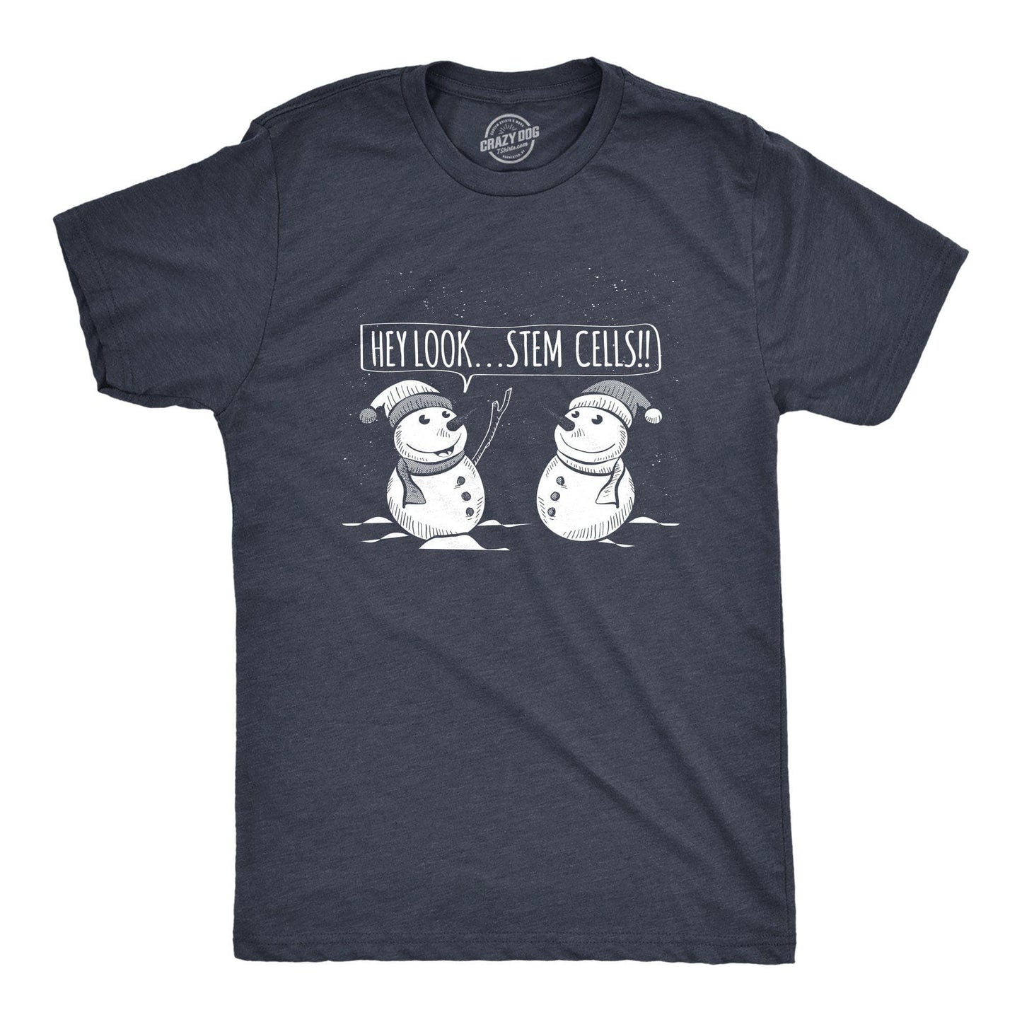 Hey Look Stem Cells Men's Tshirt Christmas Graphic Tee