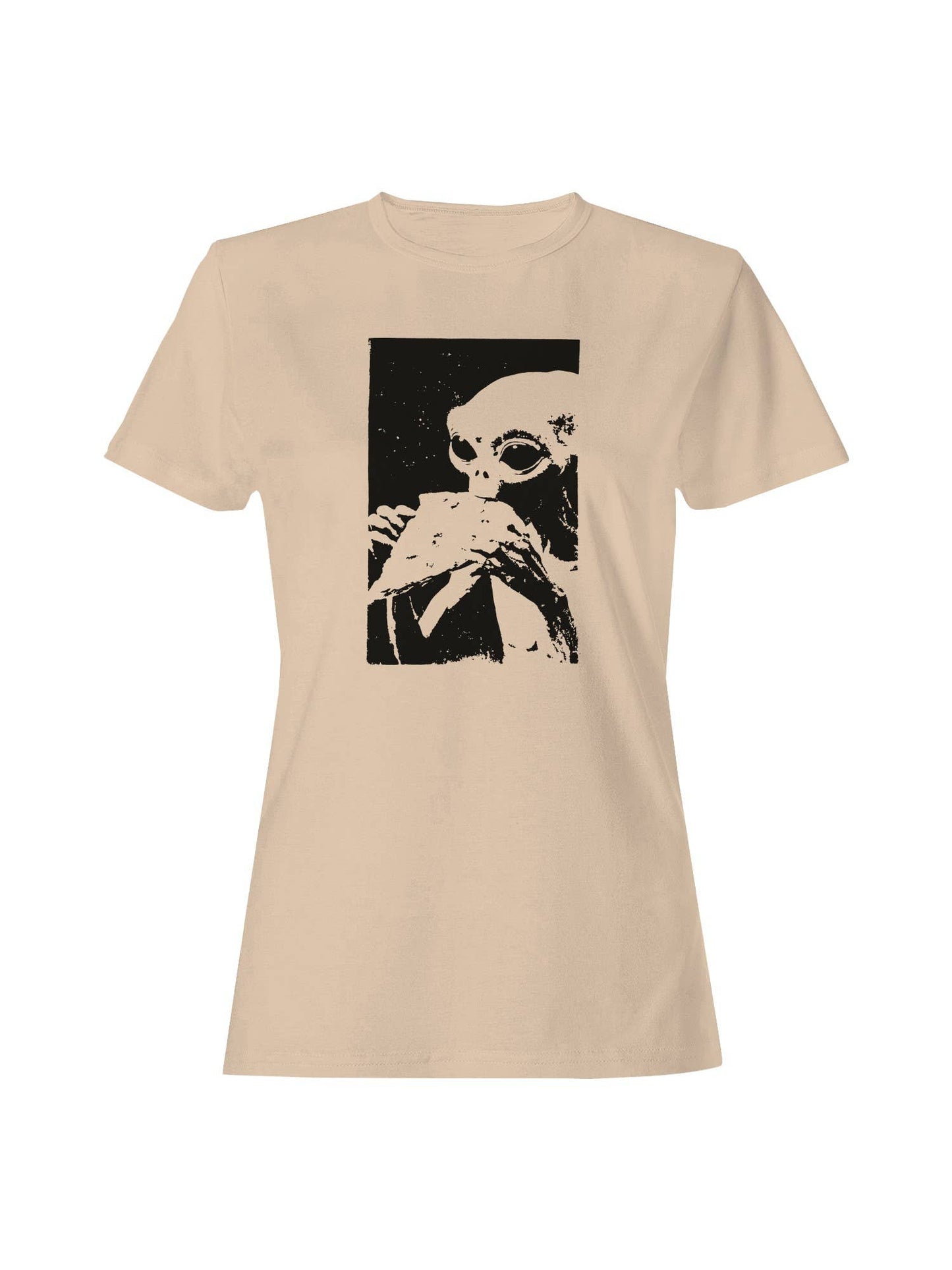 Cryptid Holding Frog Illustration Women's T-Shirt