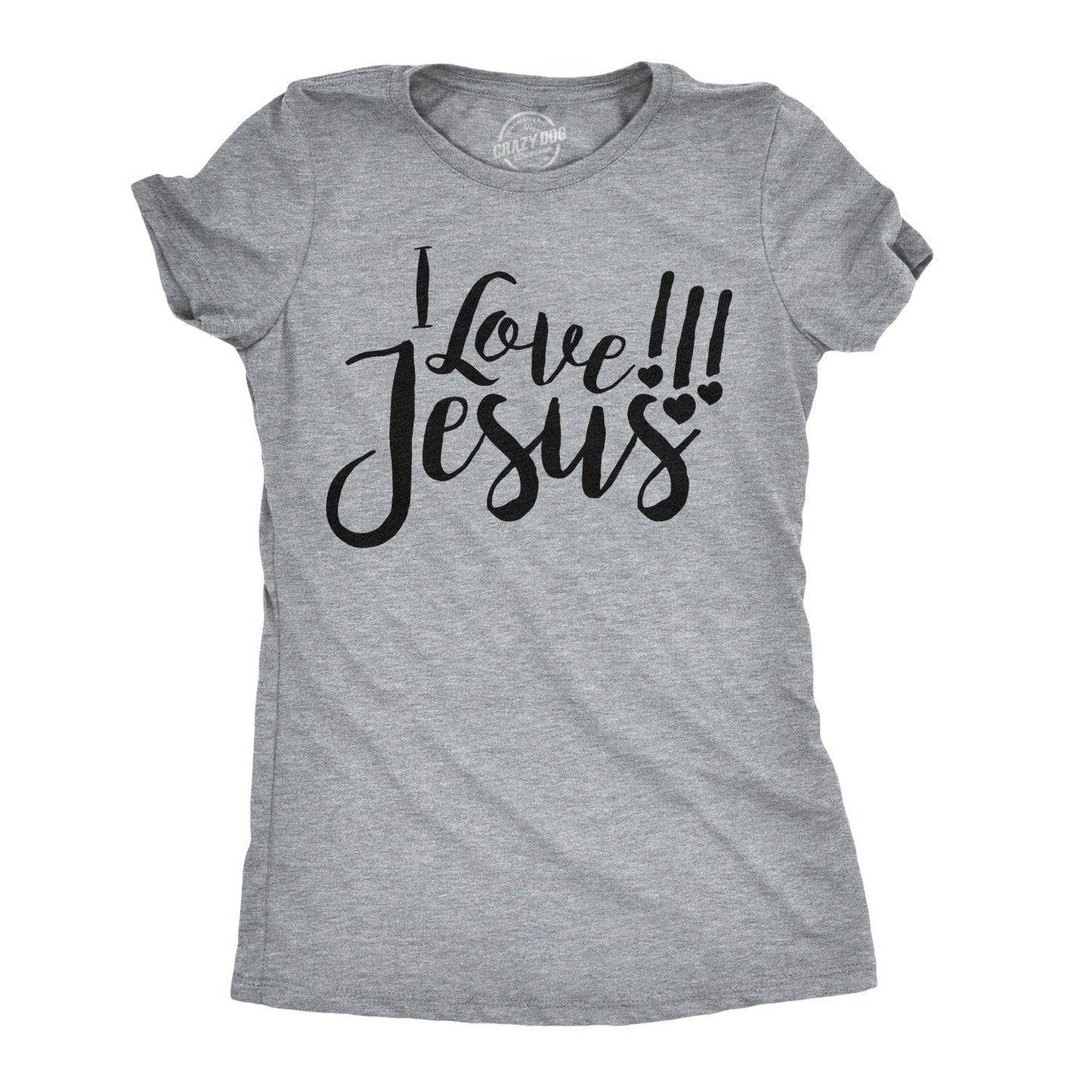 I Love Jesus Women's Tshirt Easter Graphic Tee Western Plus
