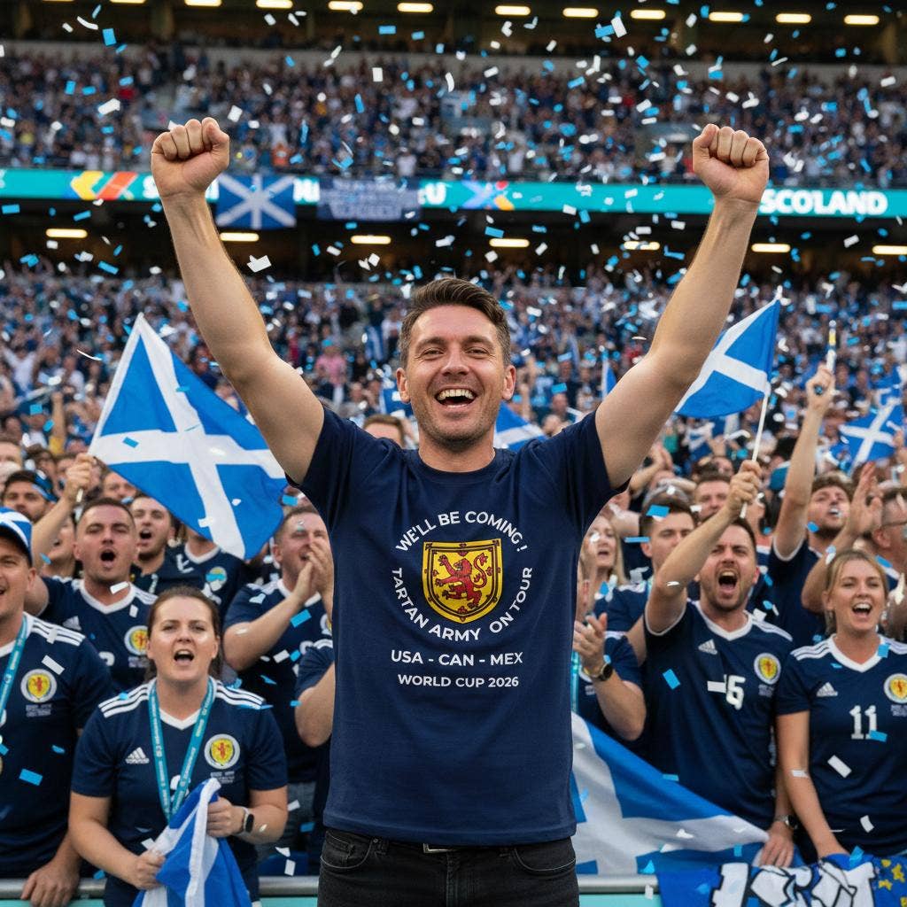 Scotland Football Supporter Tee, World Cup 2026 Tour
