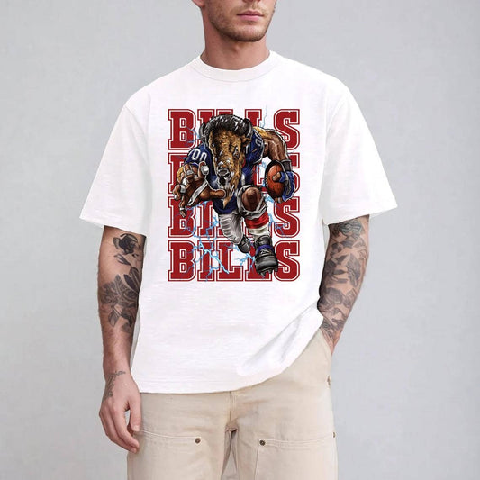 Charging Buffalo Football Team Mascot Tee Design For Fans