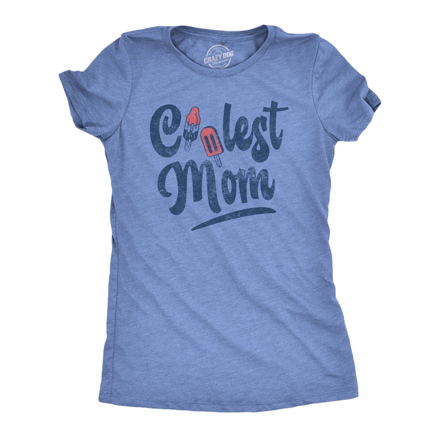 Coolest Mom Popsicle 4th of July Womens T Shirt Mother's Day