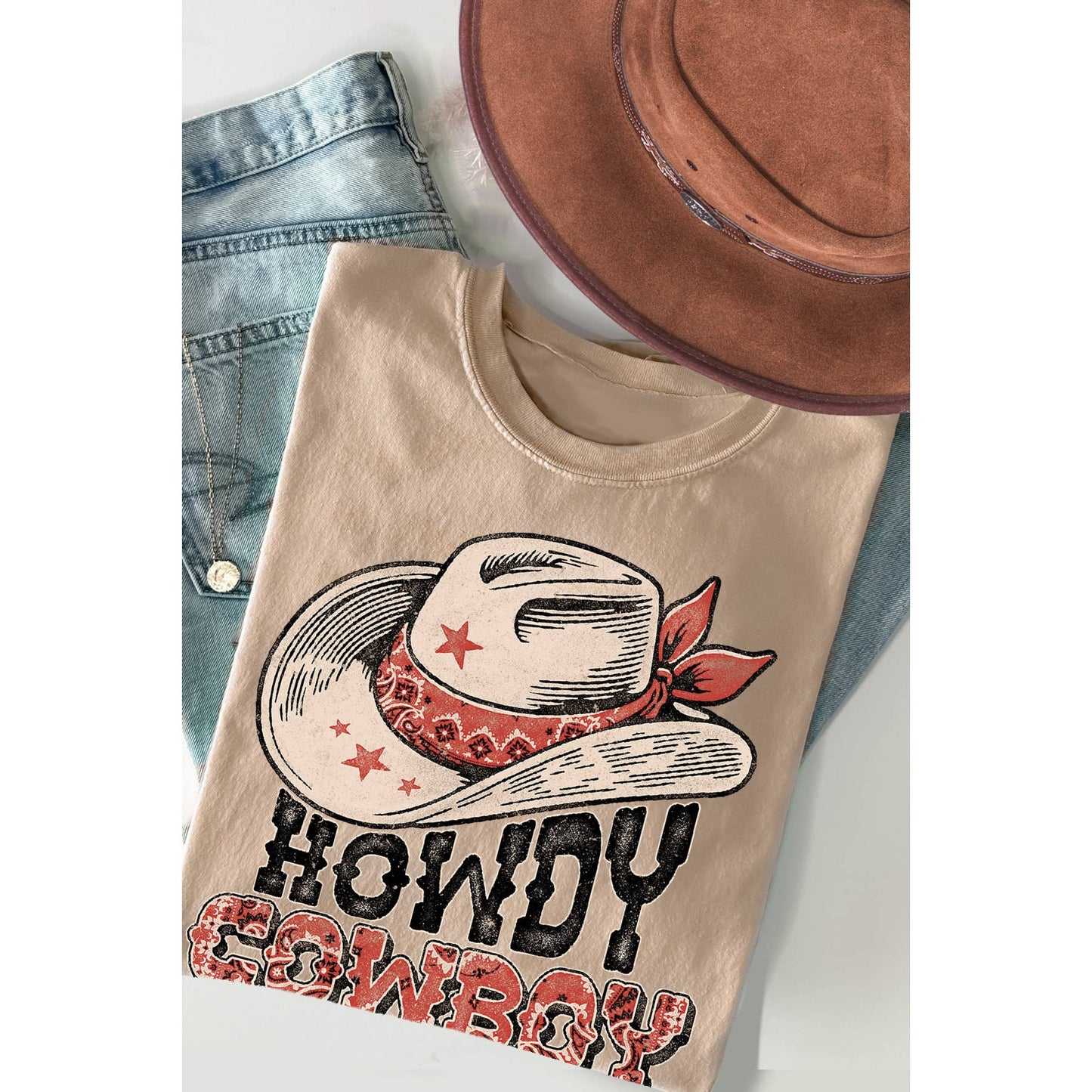 Howdy Cowboy Short Sleeve T Shirt