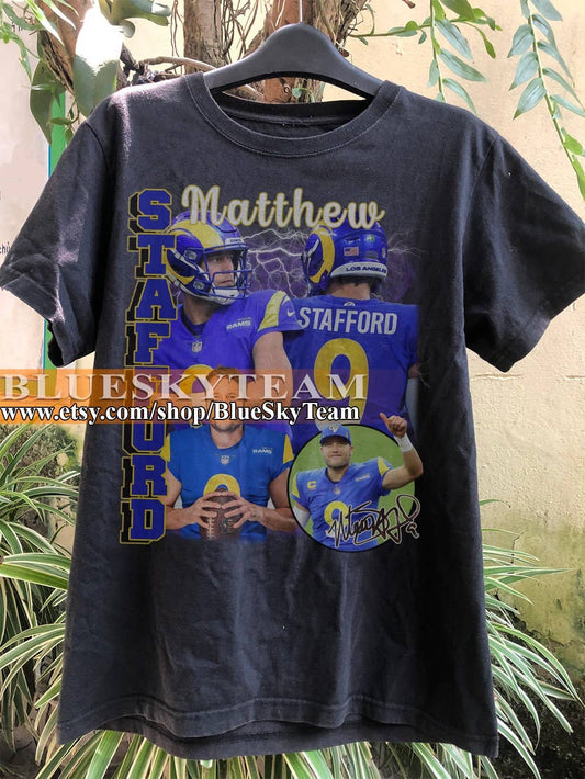 Matthew Stafford #9 Vintage T-Shirt - Football Fan Gift