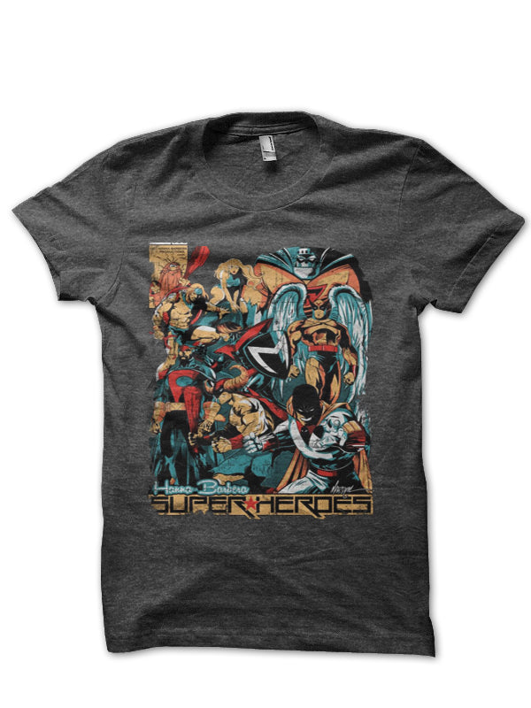 H.B. Super Heroes Half Sleeve T-Shirt