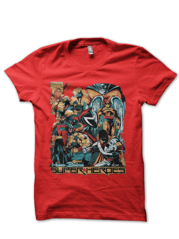 H.B. Super Heroes Half Sleeve T-Shirt
