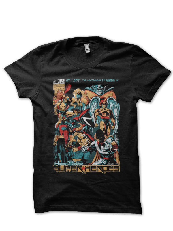 H.B. Super Heroes Half Sleeve T-Shirt