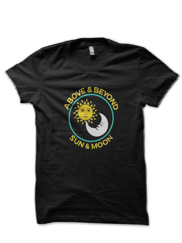 Above And Beyond Sun And Moon Black T-Shirt