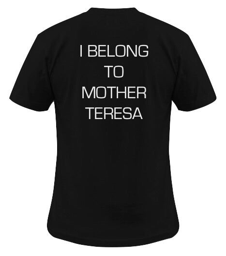 Mother Teresa Black Tee