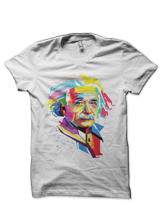 Albert Einstein White T-Shirt