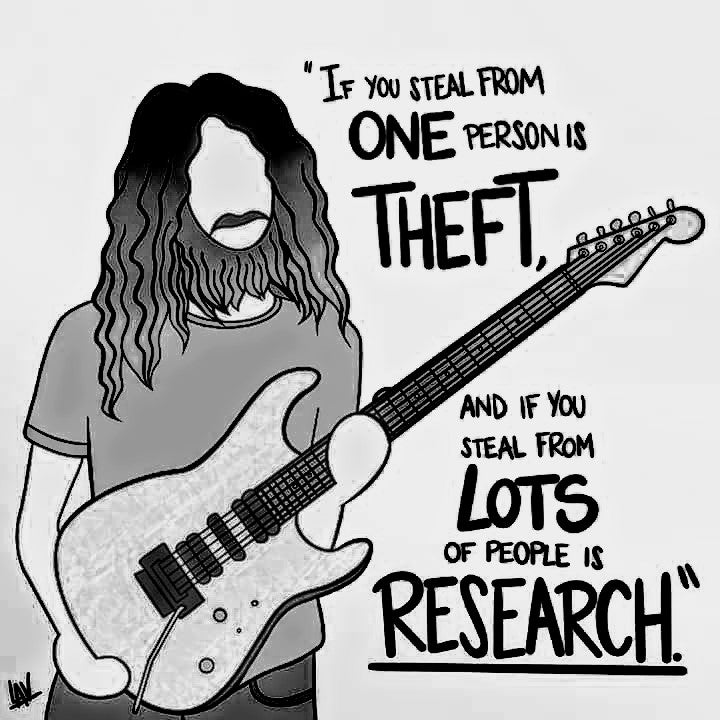 Rock Band Quote White T-Shirt