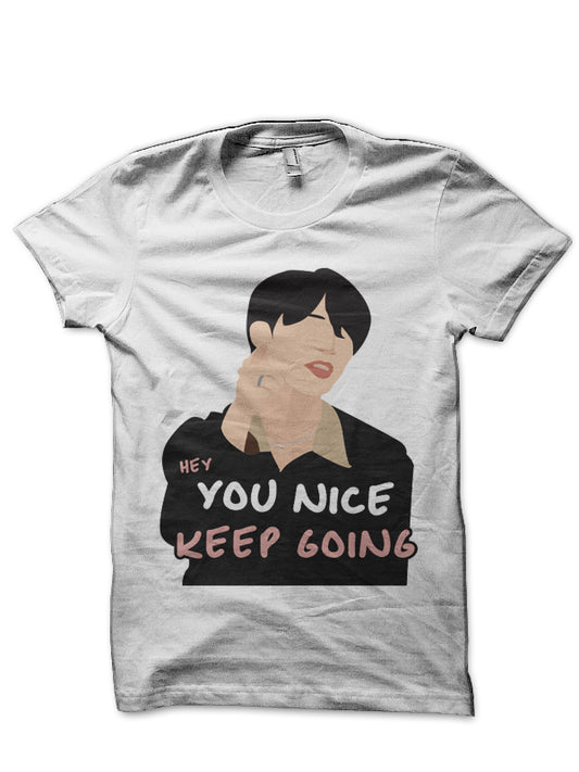 BTS | Hey Jimin, You Nice Keep Going! White T-Shirt