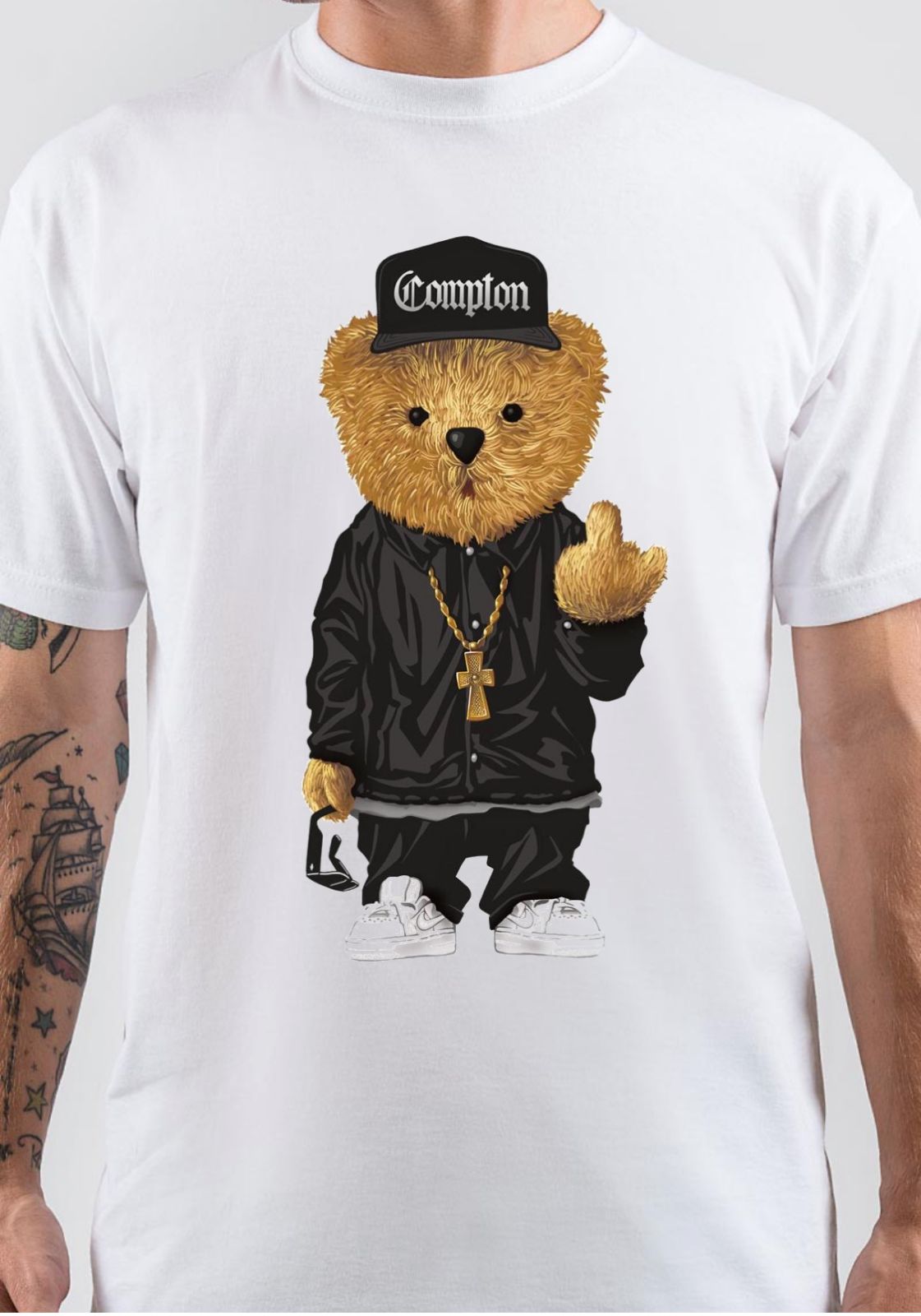Bear Middle Finger T-Shirt