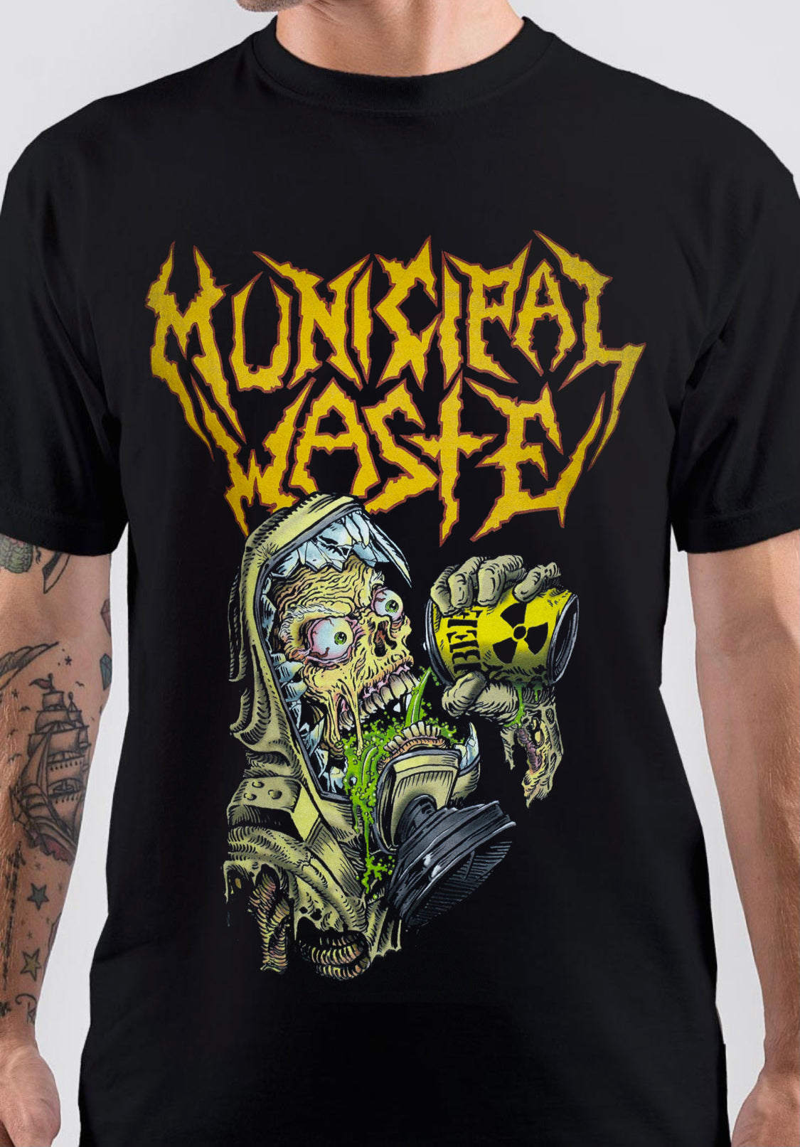 Beer Nuke Municipal Waste Band T-Shirt