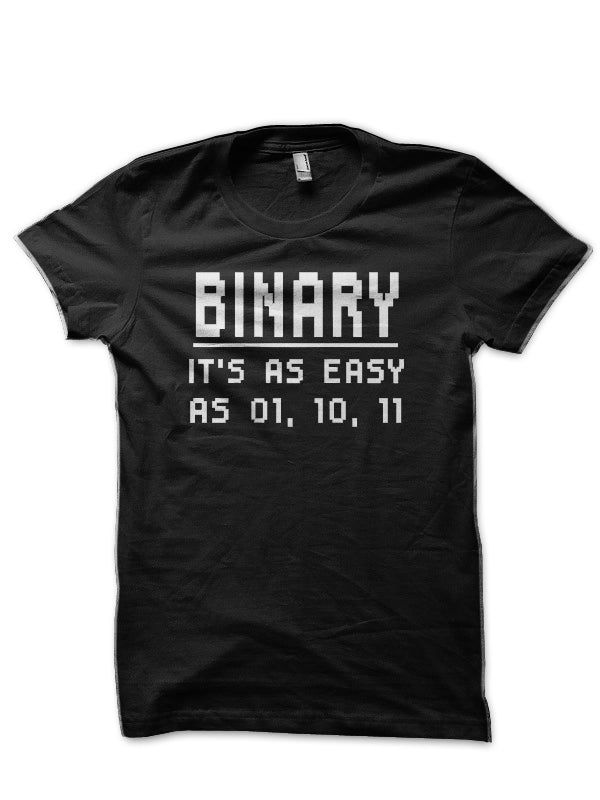 Binary Is Easy Black T-Shirt
