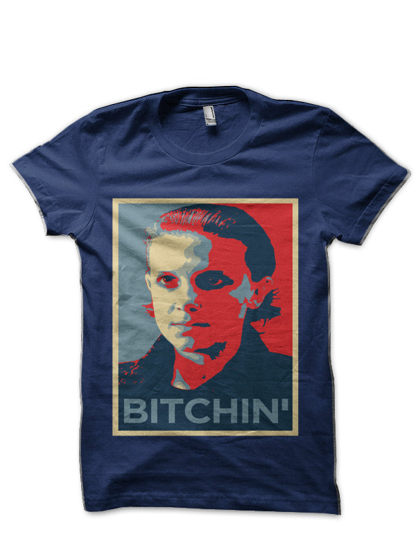 Bitchin’ Navy Blue Half Sleeve T-Shirt