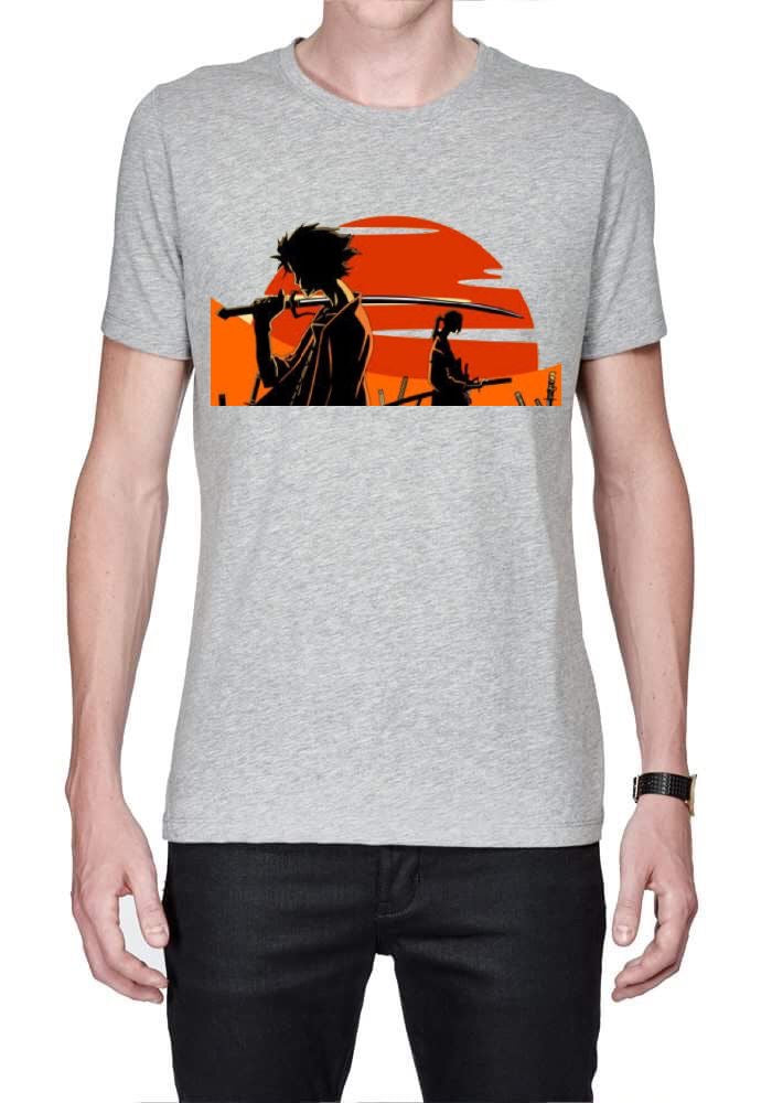 Samurai Champloo Half Sleeve Yellow T-Shirt