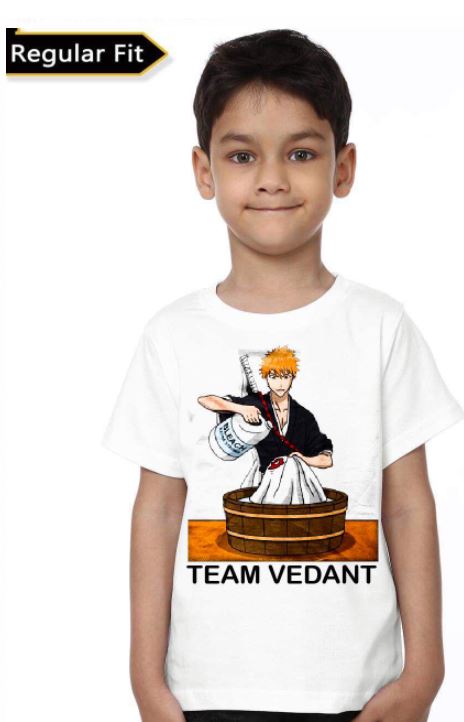 Team Vedant Unisex White T-Shirt