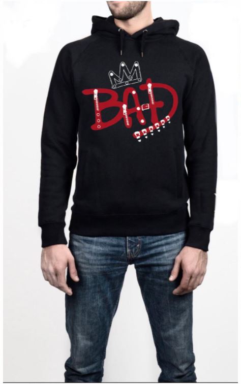 Micheal Jackson Bad Black Hoodie