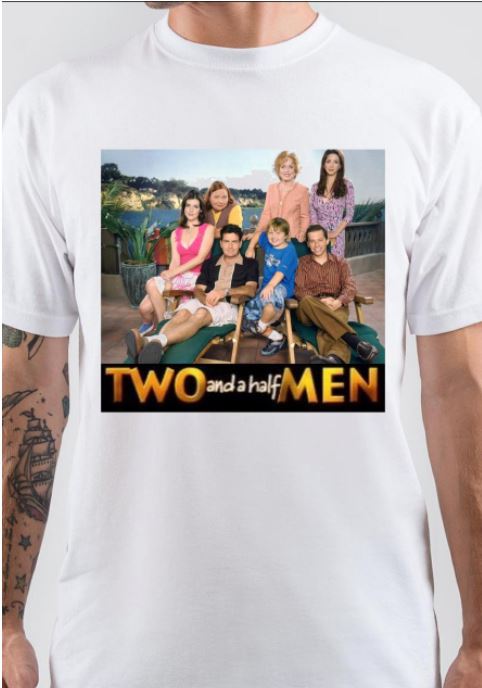 Two And Half Men White T-Shirt