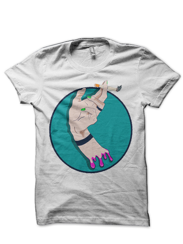 Hand with a Cigarette Art T-Shirt