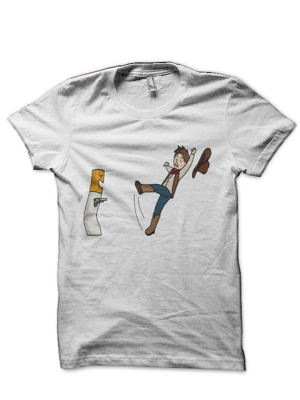 Cigarette Butt killer Cartoon T-Shirt