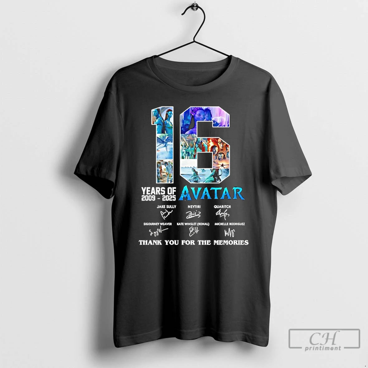 Classic Avatar 16 Years Of 2009 2025 Thank You For The Memories Signatures T Shirts