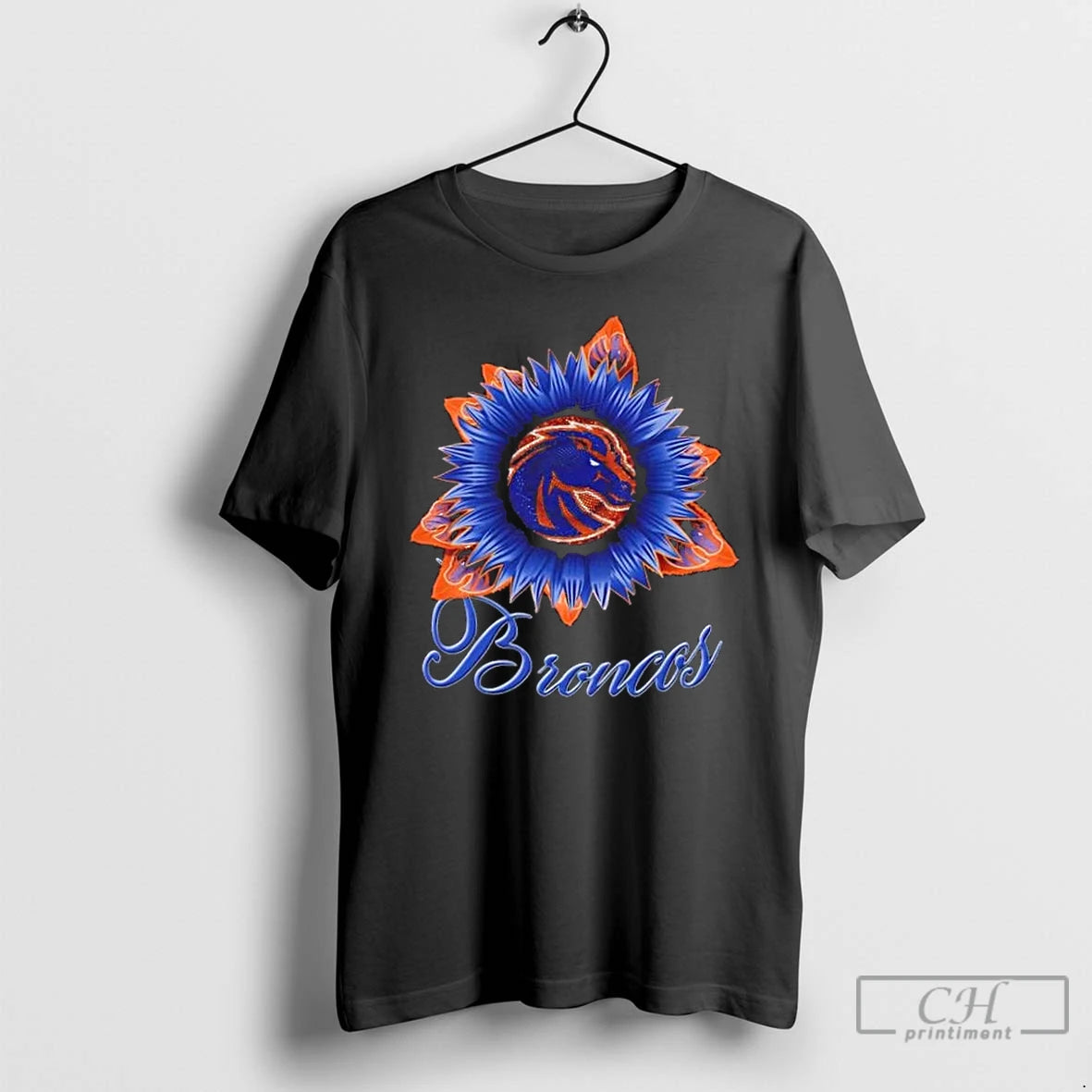 Classic Boise State Broncos X Sunflower Graphic