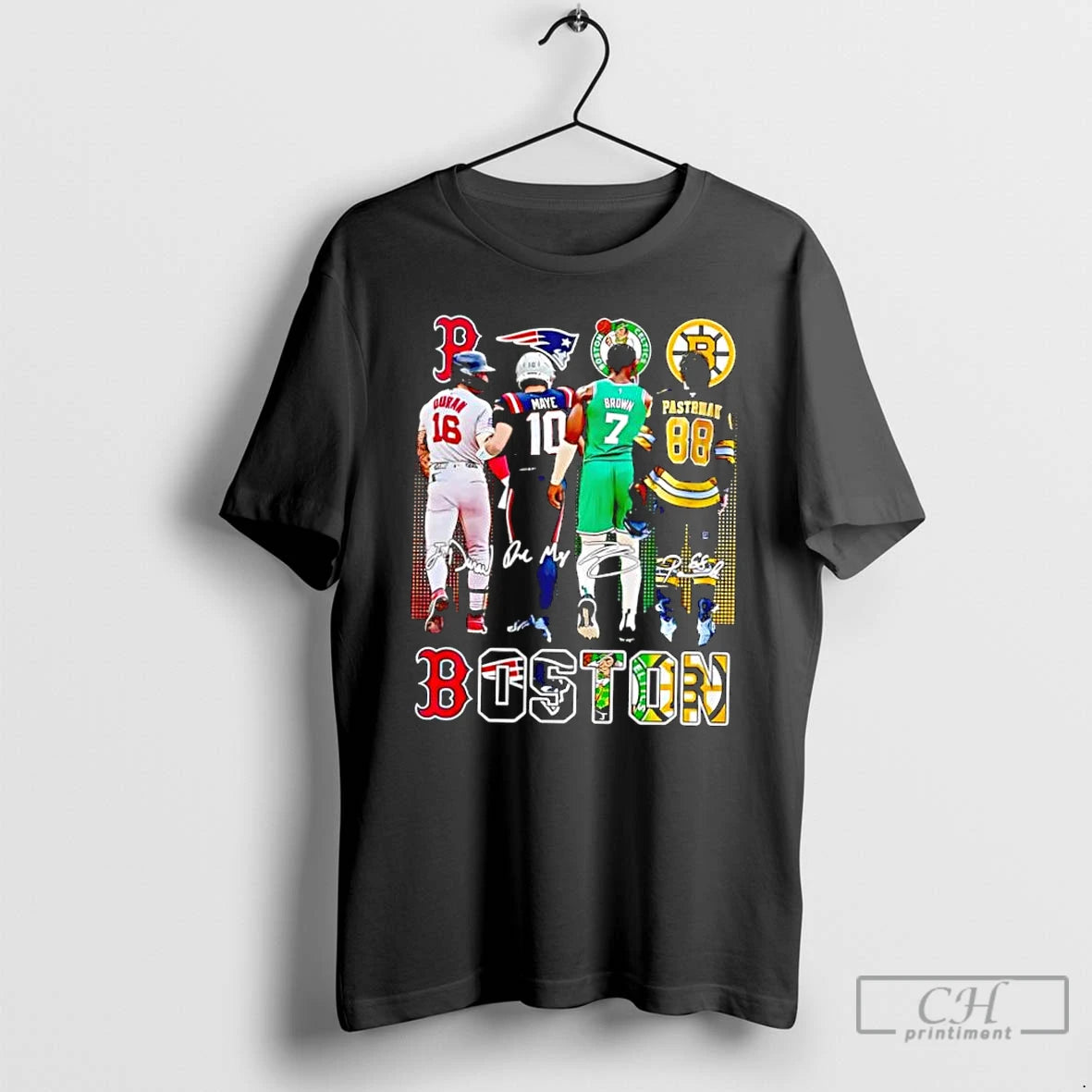 Classic Boston Celtics Brown Bruins Pastrnak Patriots Maye Red Sox Duran 2025 T Shirts Sweater