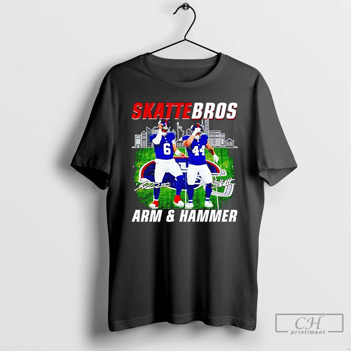 Classic Cameron Skattebo Jaxson Dart Arm And Hammer New York Giants T Shirts