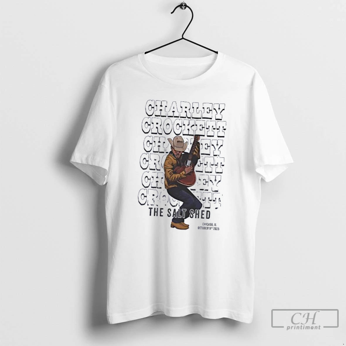 Classic Charley Crockett The Salt Shed Chicago Il 10 9 2025 T Shirts