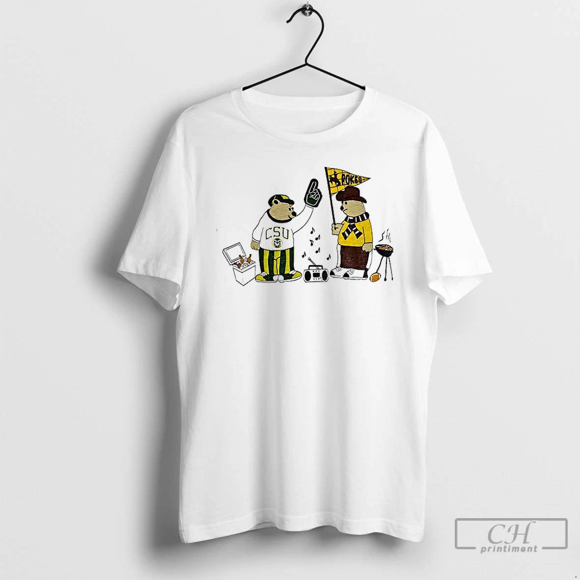 Classic Colorado State Rams Vs Oklahoma State Cowboys Pokes Tailgating Fan Bears T Shirts Sweater
