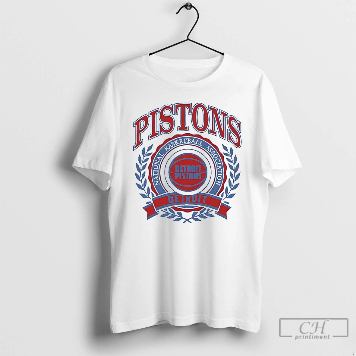 Classic Detroit Pistons Nba Crest
