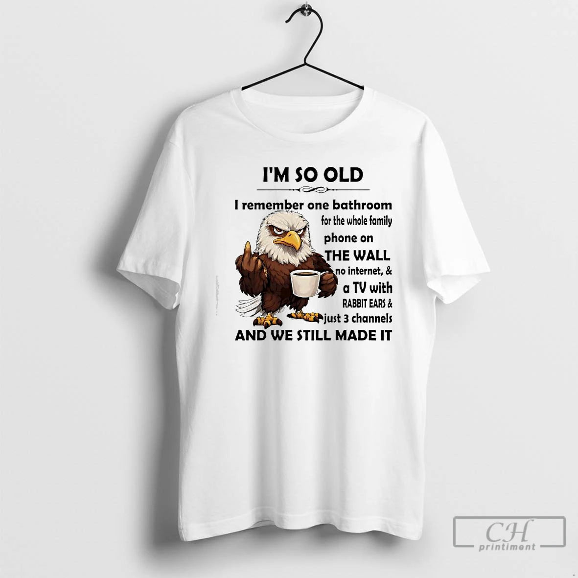 Classic Eagle So Old I Remember One Bathroom For The Whole Family Phone On The
