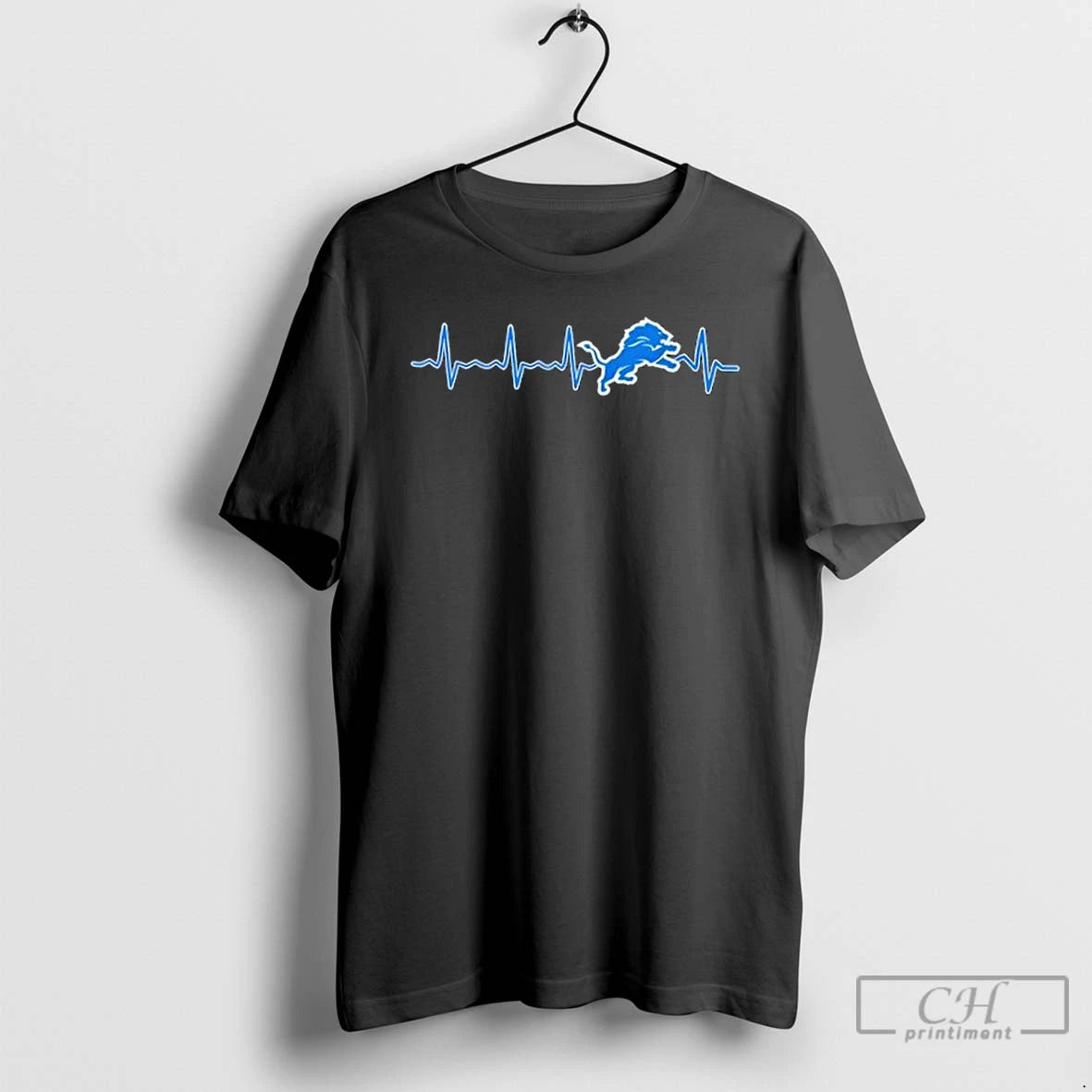 Classic Fans Heartbeat Love Detroit Lions Football
