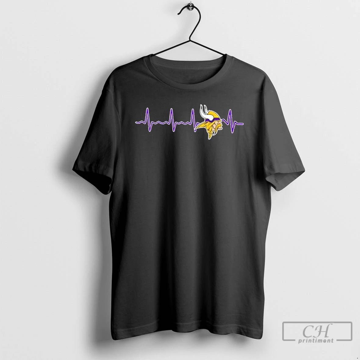 Classic Fans Heartbeat Love Minnesota Vikings Football