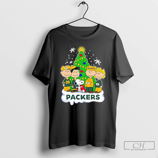 Classic Green Bay Packers X The Peanuts Merry Christmas T Shirts