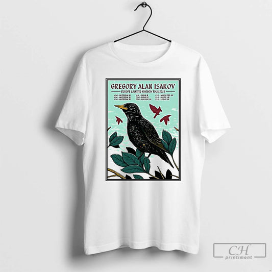 Classic Gregory Alan Isakov Europe And Uk Tour 2025 T Shirts