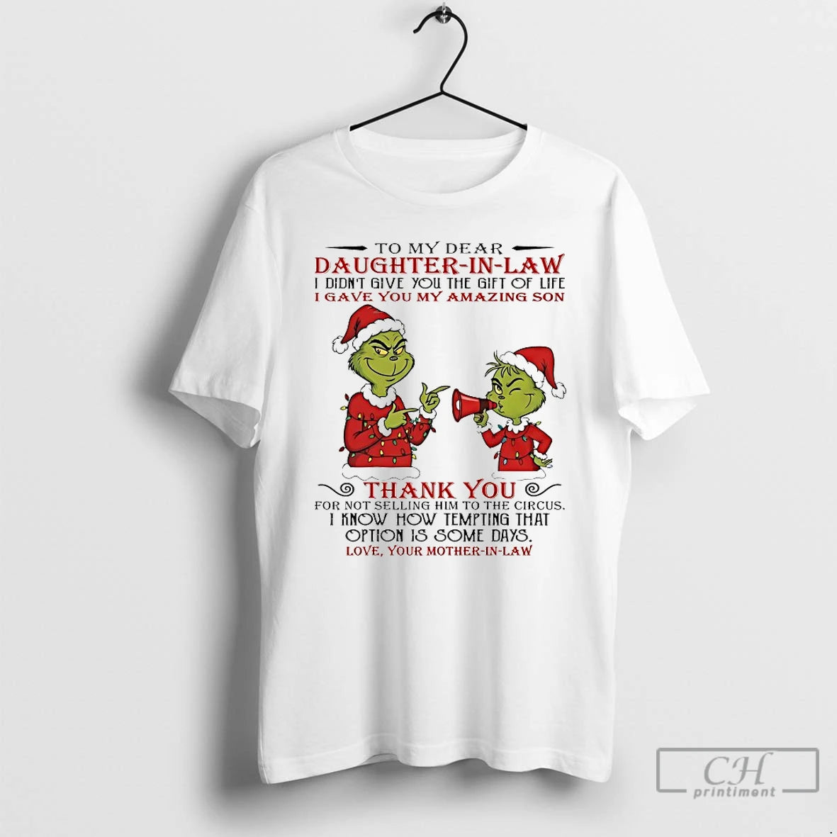 Classic Grinch To My Dear Daughter In Law Idiontgive Chirstmas 2025