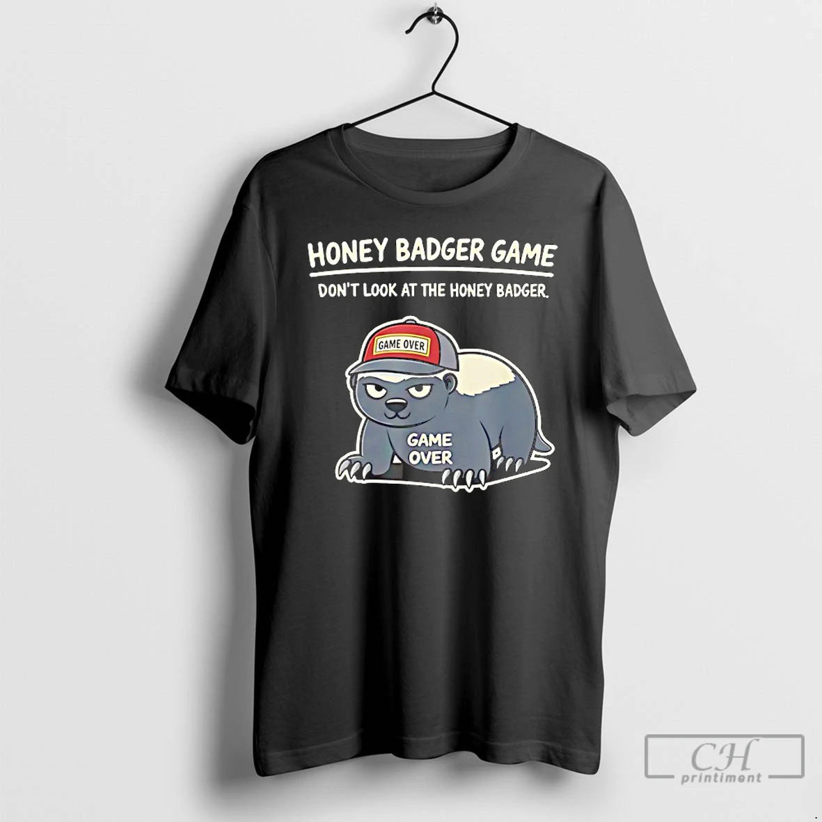 Classic Honey Badger Game Dont Look At The Honey Badger Game Over T Shirts Sweater